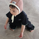 WAFFLE EMBROIDERED HALF SLEEVE TEE7