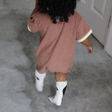 PILE PIPING HALF SLEEVE ROMPERS16