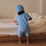 PILE PIPING HALF SLEEVE ROMPERS22