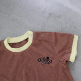 PILE PIPING HALF SLEEVE ROMPERS30