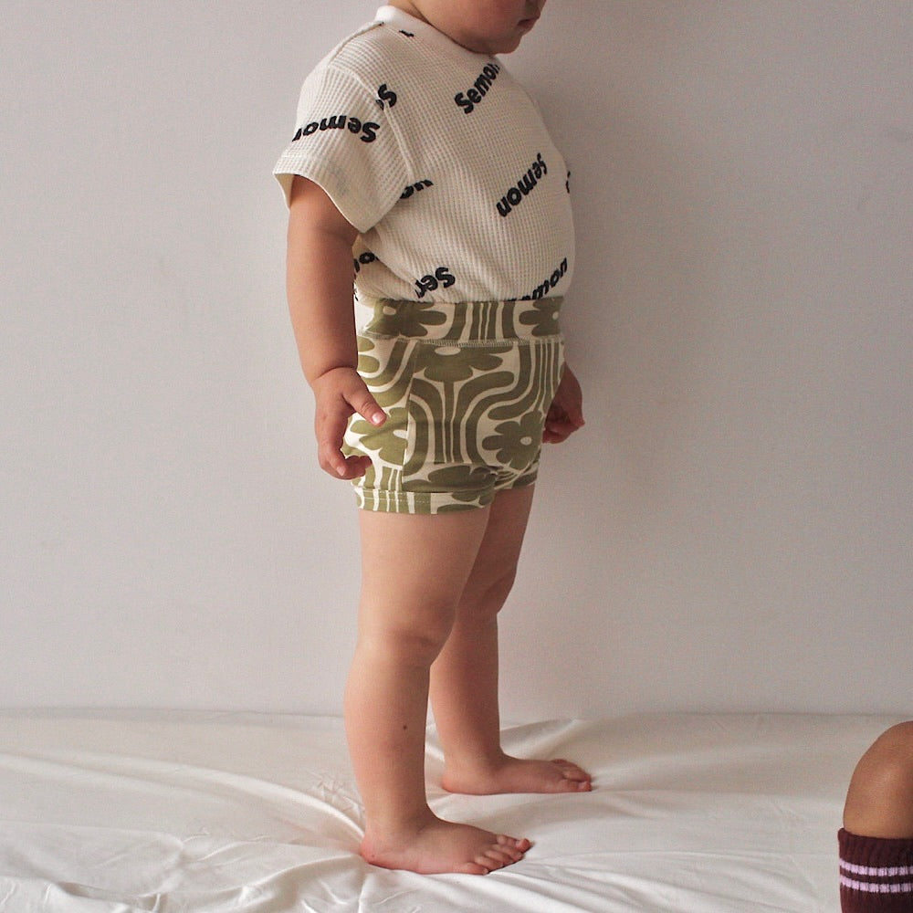 WAFFLE PRINT HALF SLEEVE TEE – Frö
