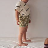 WAFFLE PRINT HALF SLEEVE TEE20
