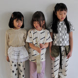 WAFFLE PRINT HALF SLEEVE TEE22