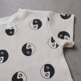 WAFFLE PRINT HALF SLEEVE TEE30
