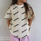 WAFFLE PRINT HALF SLEEVE TEE4