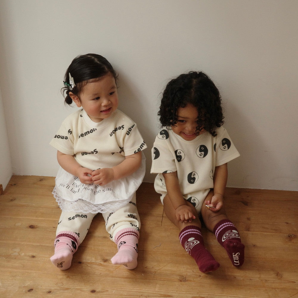 WAFFLE PRINT HALF SLEEVE TEE – Frö