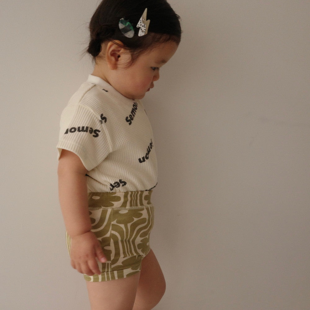 WAFFLE PRINT HALF SLEEVE TEE – Frö