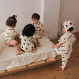 WAFFLE PRINT HALF SLEEVE ROMPERS 9