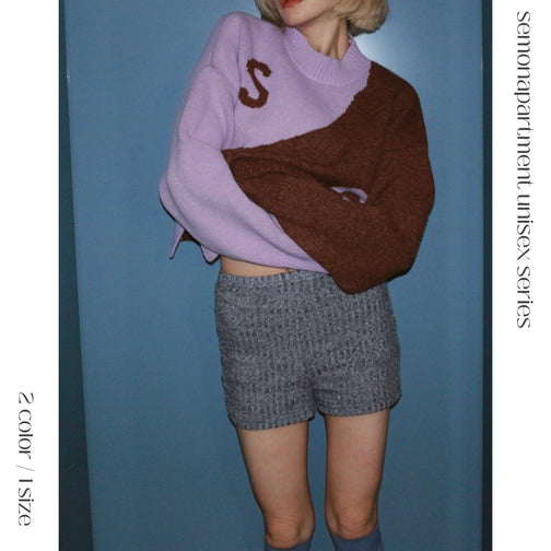 【 unisex series 】SA 2TONE KNIT