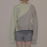 【 unisex series 】SA 2TONE KNIT 4