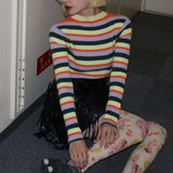 【ladies series】MULTI BORDER KNIT 6