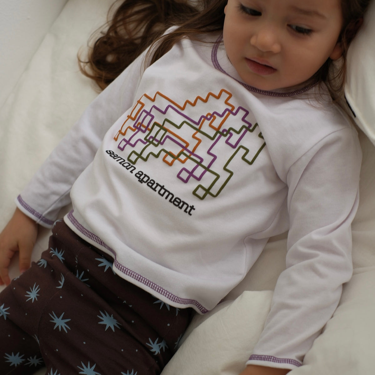 Semon ApartMent TRIPLE HORSE PRINT LONG SLEEVE T-SHIRT