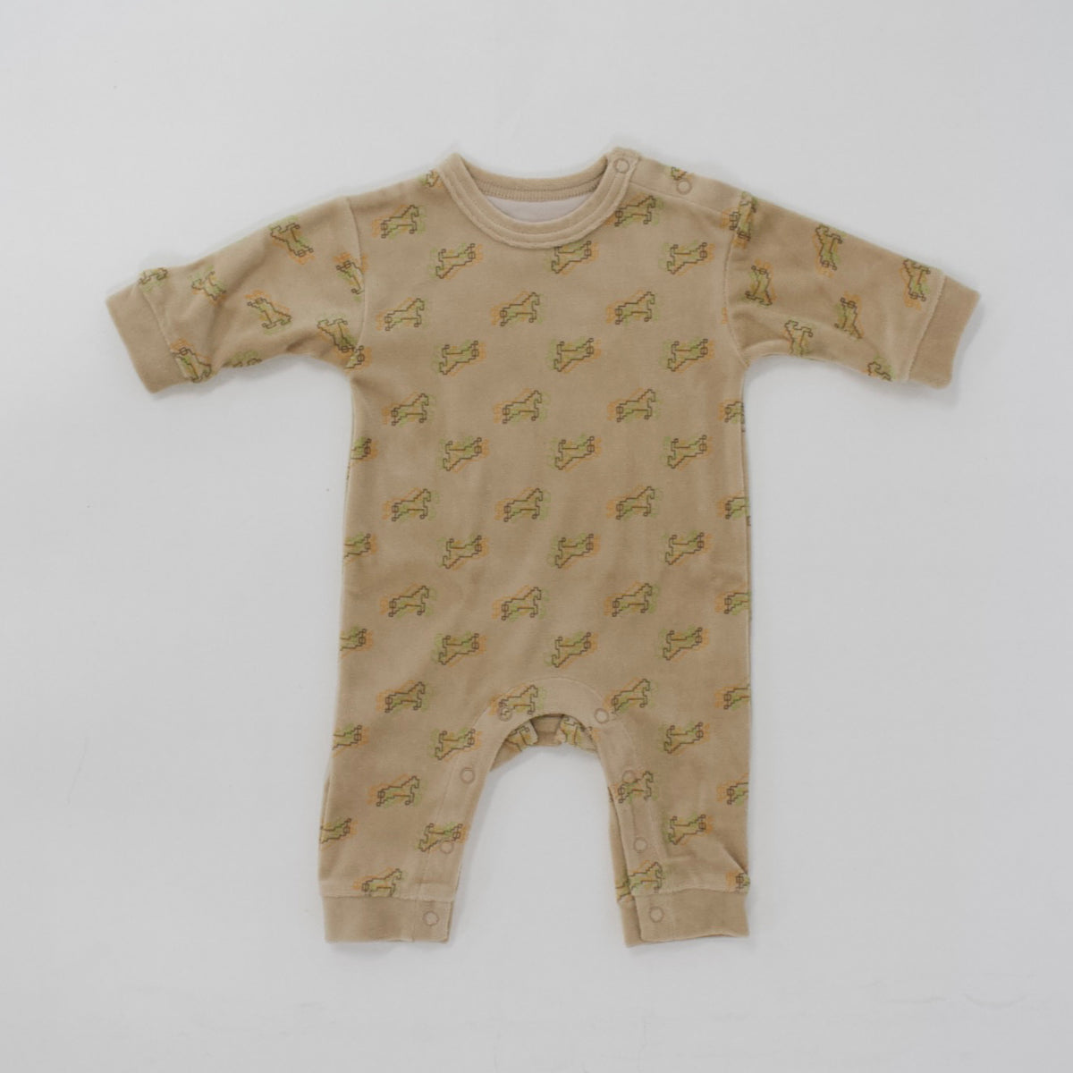 Semon ApartMent TRIPLE HORSE VELOUR COVERALL