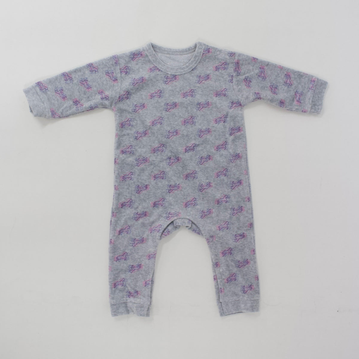 Semon ApartMent TRIPLE HORSE VELOUR COVERALL