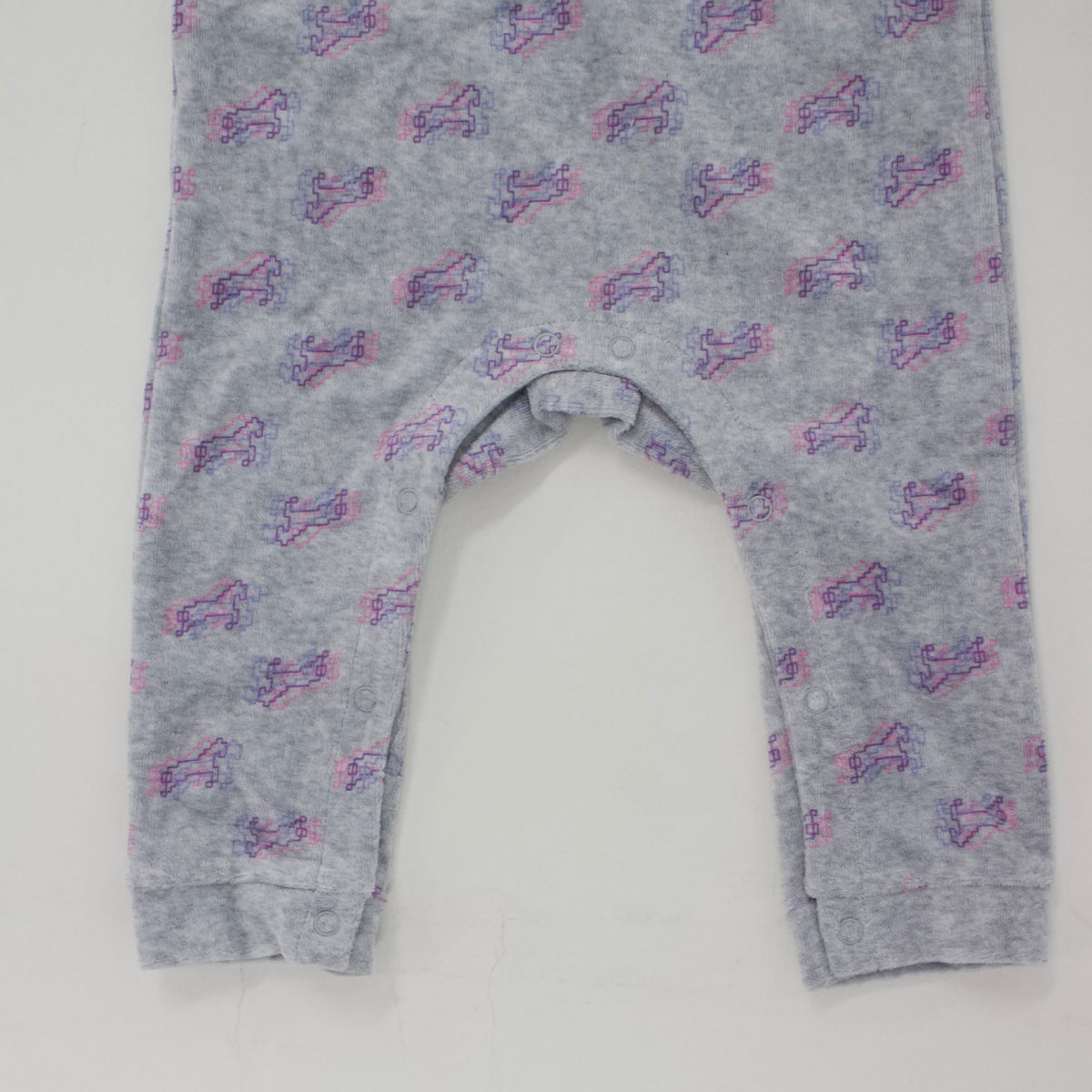 Semon ApartMent TRIPLE HORSE VELOUR COVERALL