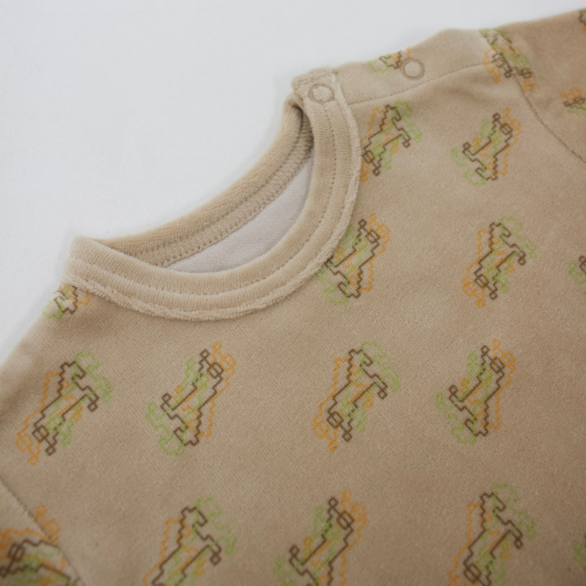 Semon ApartMent TRIPLE HORSE VELOUR COVERALL