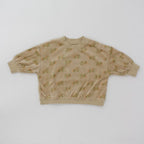 Semon ApartMent TRIPLE HORSE VELOUR LONG SLEEVE TOP