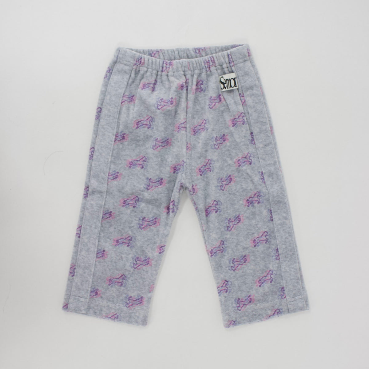 Semon ApartMent TRIPLE HORSE VELOUR STRAIGHT PANTS