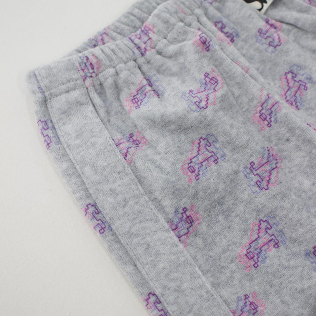 Semon ApartMent TRIPLE HORSE VELOUR STRAIGHT PANTS