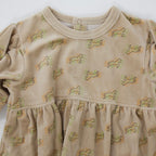 Semon ApartMent TRIPLE HORSE VELOUR VELOUR DRESS