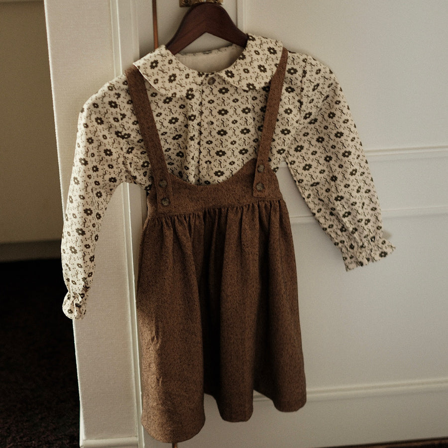 TWEED OCCASION SUSPENDER SKIRT