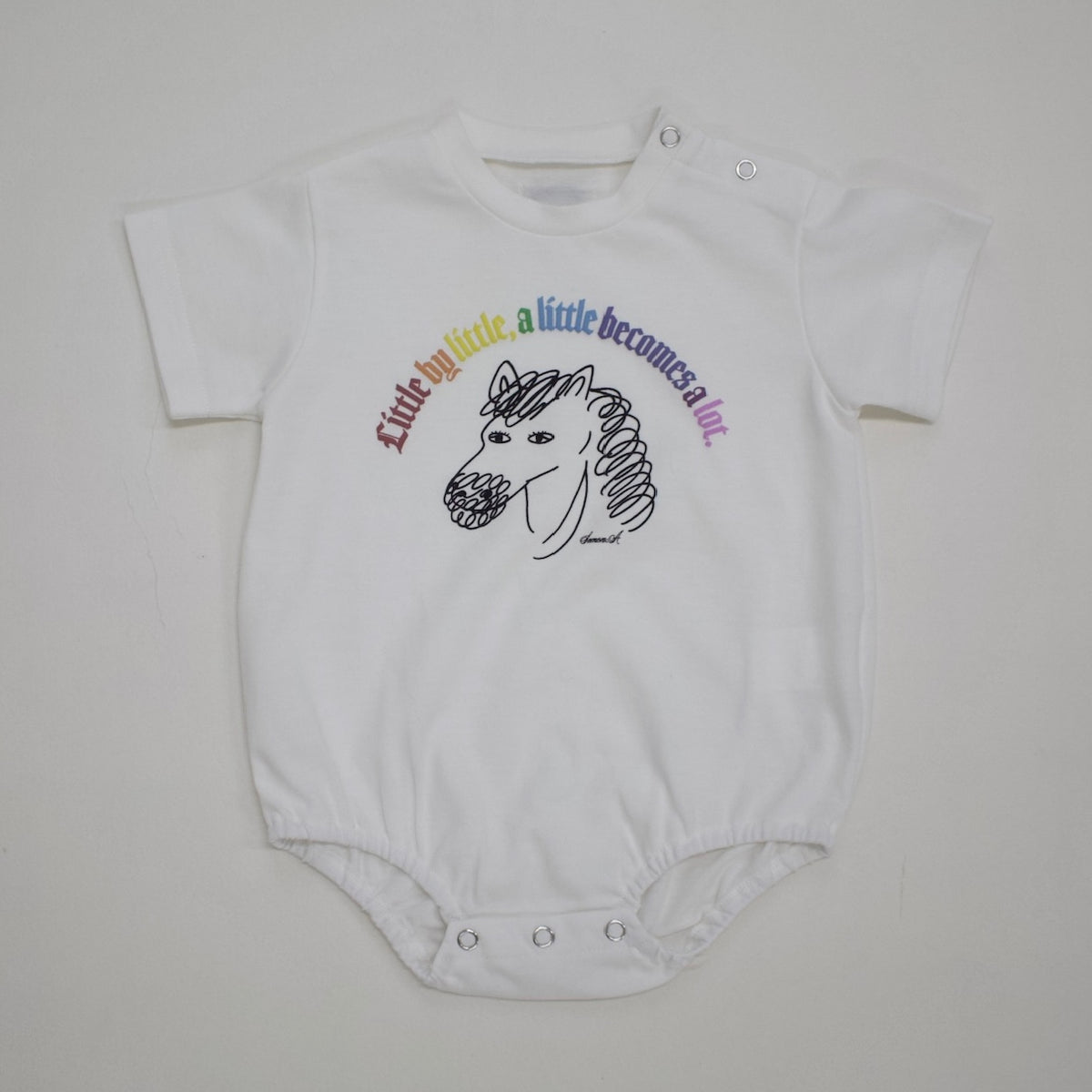 Semon ApartMent UMA LOGO ROMPERS ホワイト