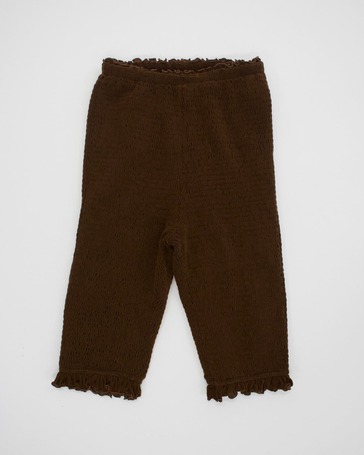 AURéNLEV Velour Biker Pants ブラウン