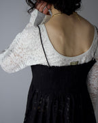 AURéNLEV Velour Lace Bodysuit Top