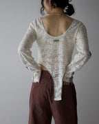 AURéNLEV Velour Lace Bodysuit Top