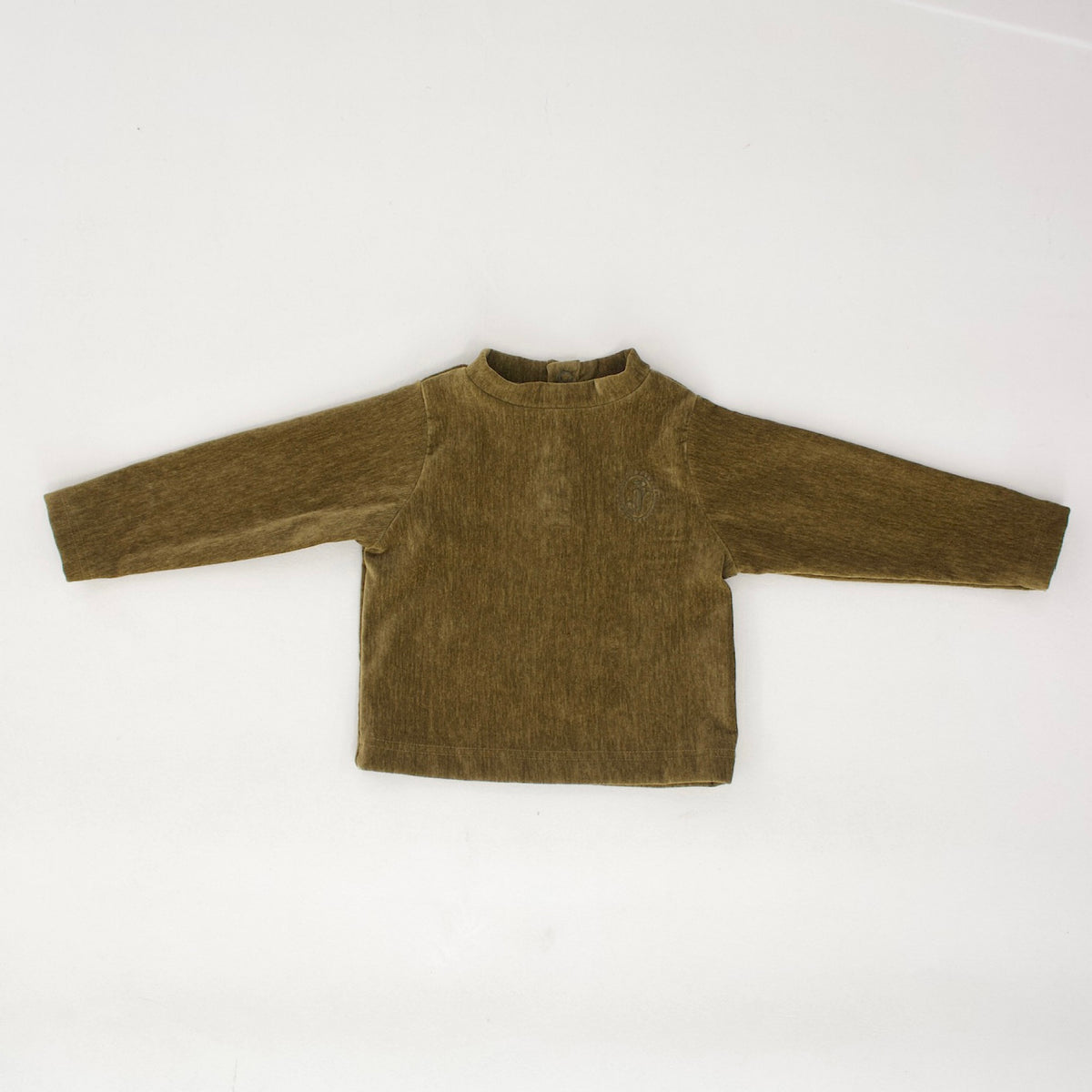 Jamée Rousse VELVET MIDDLE NECK TOP カーキ