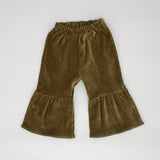 VELVET PANEL FRILL FLARE PANTS 8
