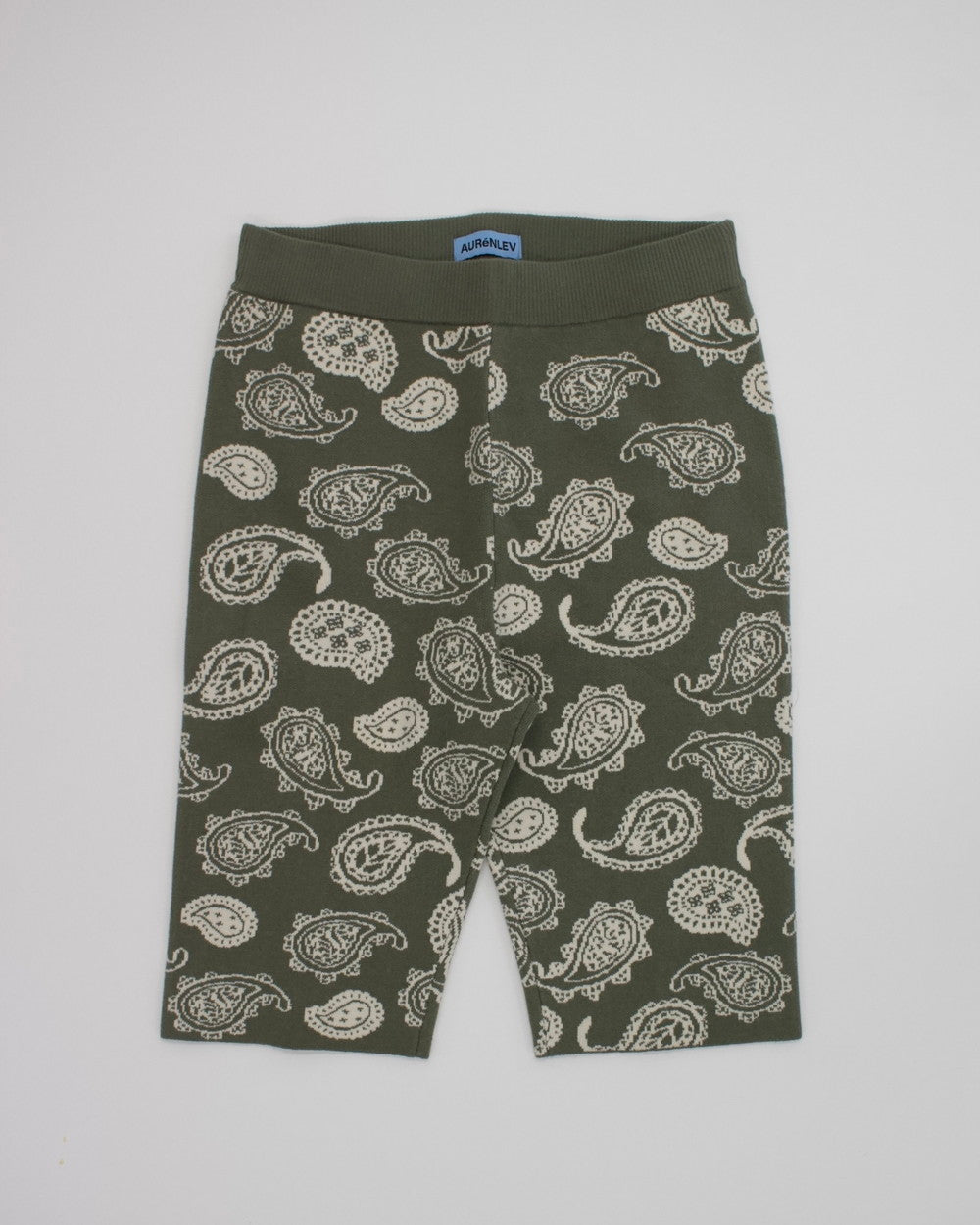 AURéNLEV W Jacquard Biker Pants PAISLEY