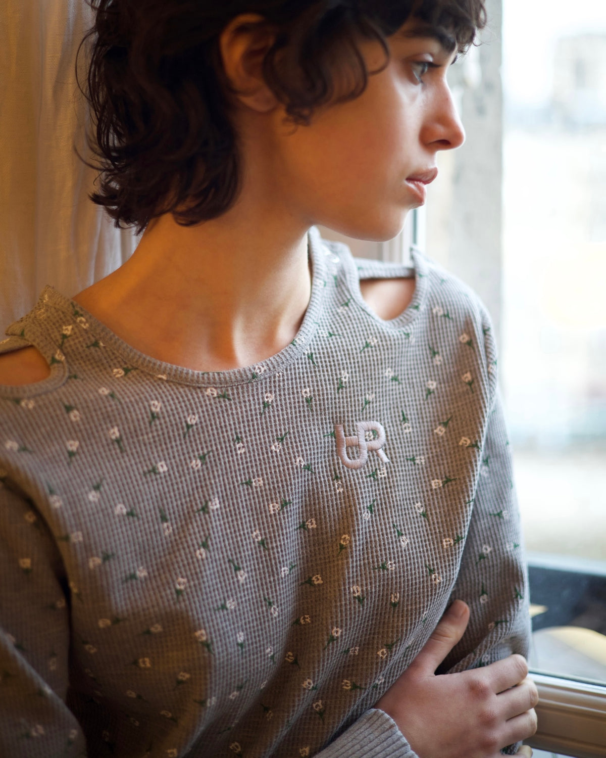 AURéNLEV Waffle 2way Tops