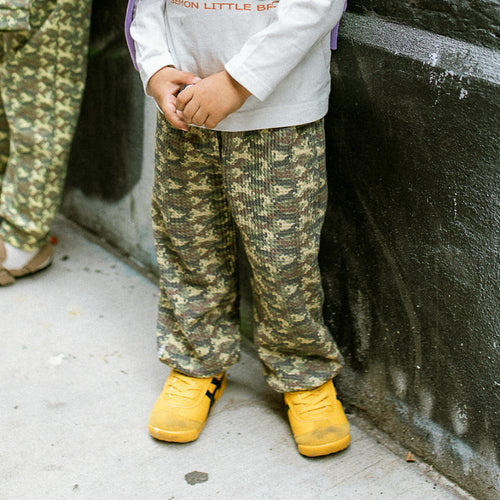 Semon ApartMent WAFFLE CAMOUFLAGE JOGGER PANTS