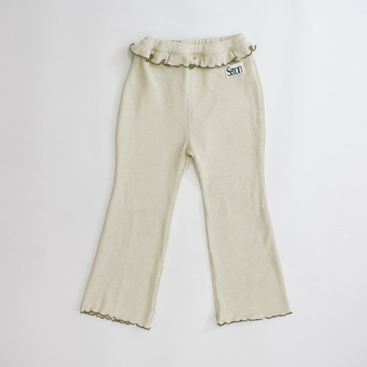 Semon ApartMent WAFFLE MERROW FLARE PANTS アイボリー