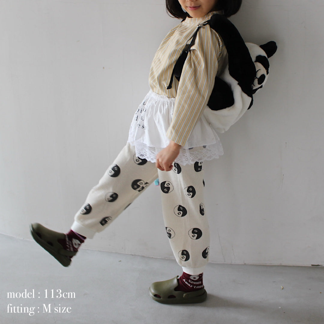 Semon ApartMent WAFFLE PRINT JOGGER PANTS