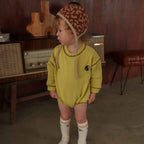 Semon ApartMent YIN YANG EMBROIDERY FLEECE ROMPER