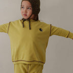 Semon ApartMent YIN YANG EMBROIDERY FLEECE SWEATSHIRT