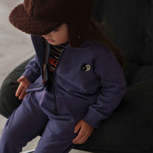 Semon ApartMent YIN YANG EMBROIDERY FLEECE ZIP-UP JACKET