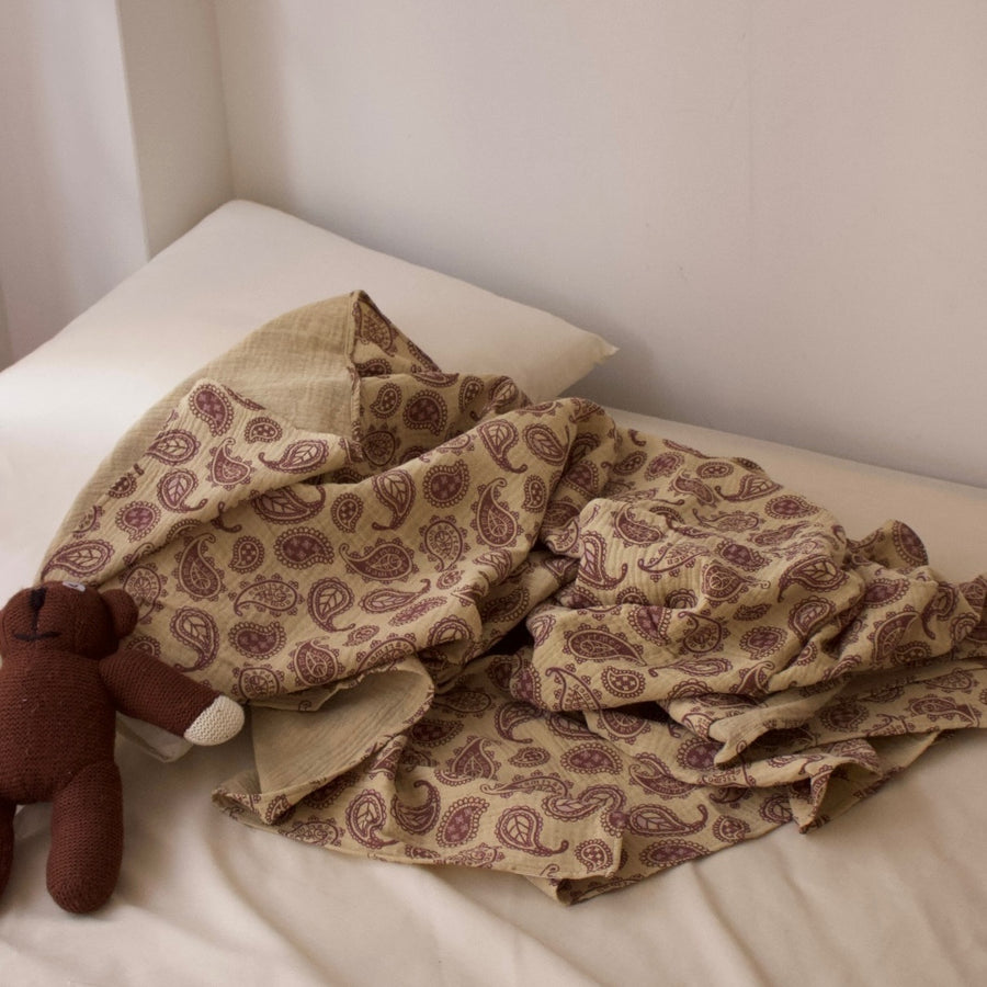 PAISLEY COTTON GAUZE BLANKET