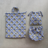 3SET QUILTED DRAWSTRING BAGS 1