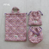 3SET QUILTED DRAWSTRING BAGS 2