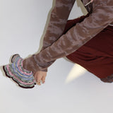 MIXED BORDER KNIT SCRUNCHIE8