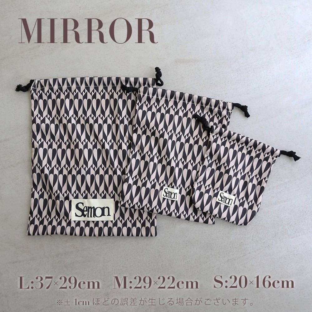 6/26(Fri)12:00-restock】3SET PATTERN DRAWSTRING BAGS – Frö