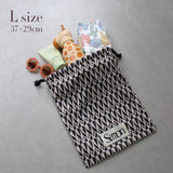 3SET PATTERN DRAWSTRING BAGS 7