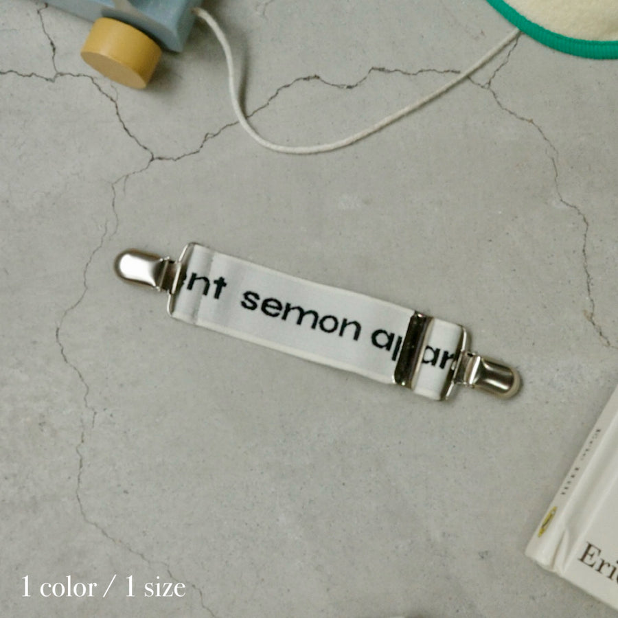 【6月頃再入荷予定】LOGO MINI CLIP
