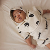 WAFFLE PRINT BIB3